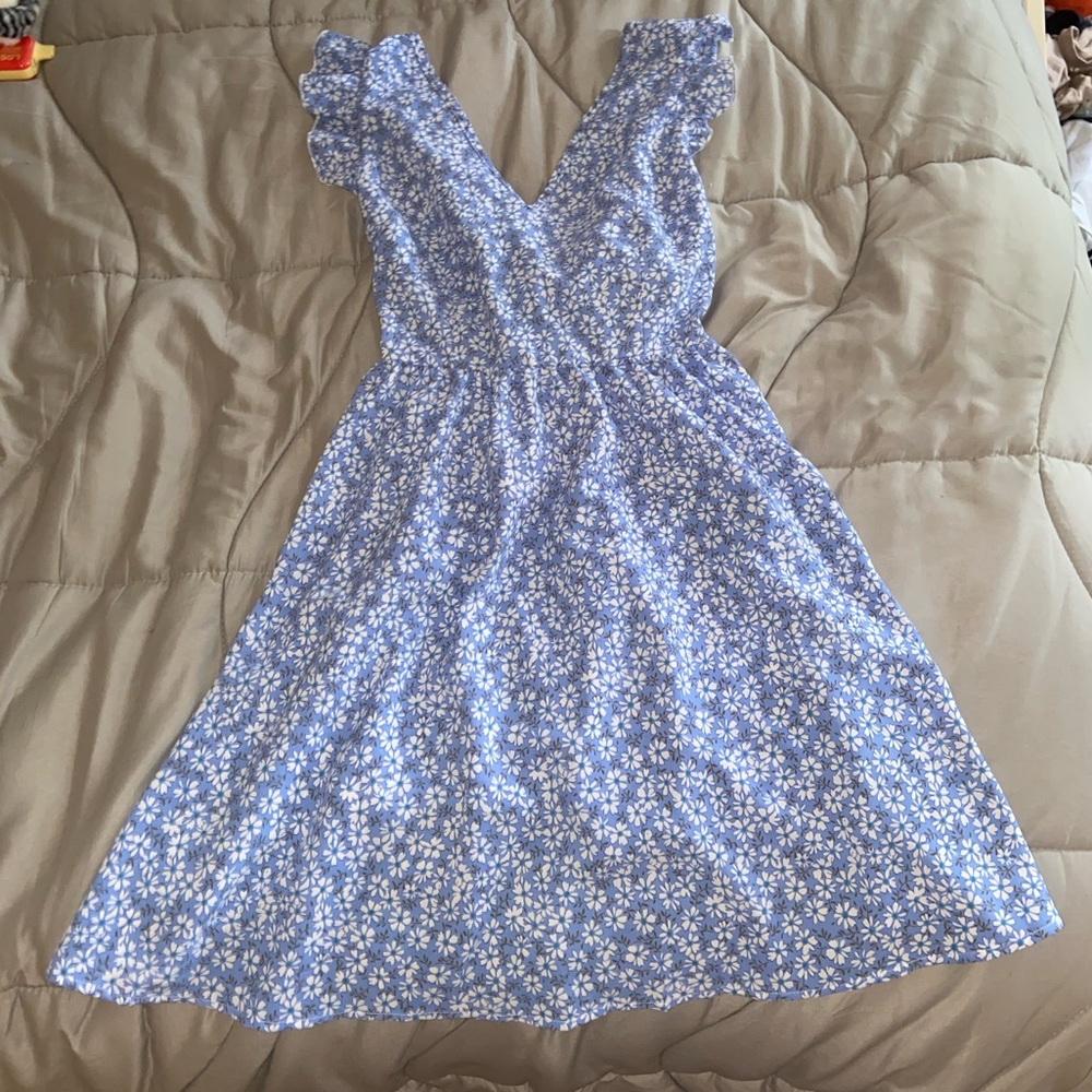 Backless Floral Dress